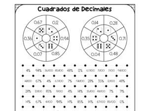 Cuadrado de Decimales-Porcentage