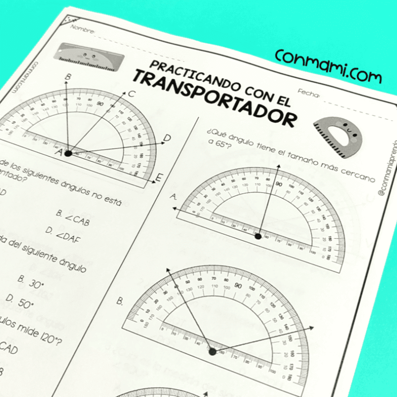 Ejercicios con transportador 2