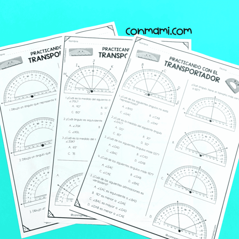 Ejercicios con transportador 3