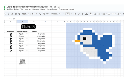 juego de ángulos para primaria