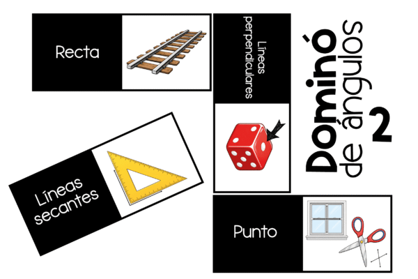 Domino Elementos Geometricos con Imagenes Color -- woo-05