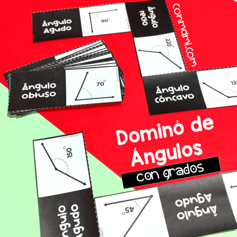 Domino de angulos con grados 1