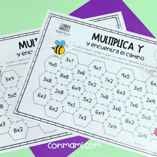 Multiplica y encuentra el camino 4
