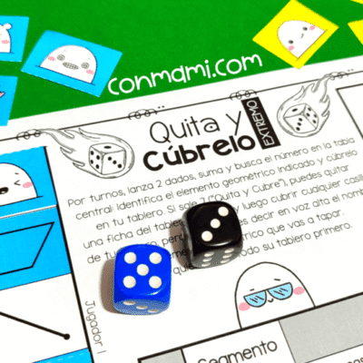 Versión estándar y versión extremo del juego interactivo de geometría para primaria