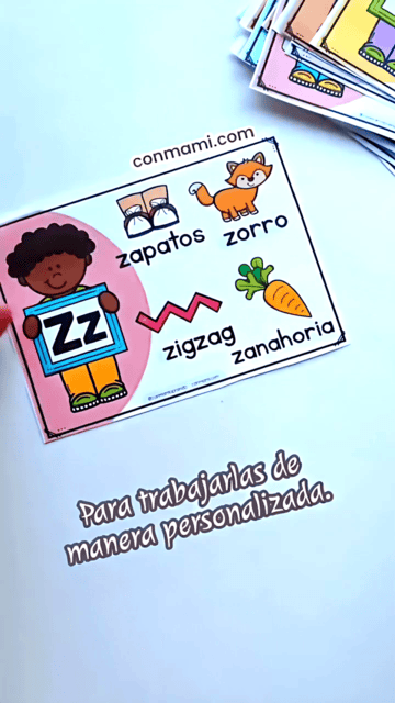 Abecedario para imprimir ilustrado con imágenes y palabras para cada letra